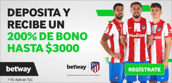 Bono Betway de $3000 MXN en casasdeapuestas-mexico.com