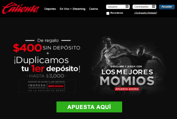 Caliente México - Apuestas Deportivas en México - Caliente Casino