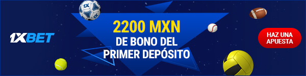 Bono 1xBet Banner - Primer Depósito