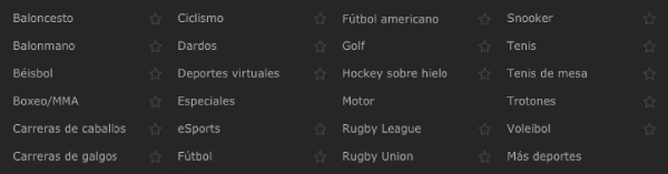 Bet365 México - Deportes Disponibles