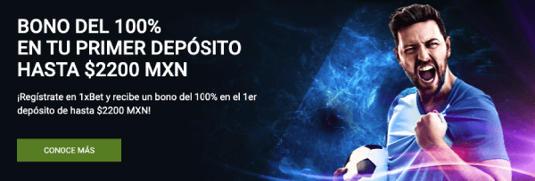 Bono 1xBet Banner - Primer Depósito