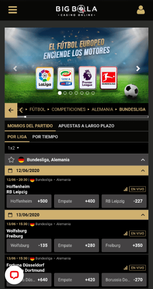 Big Bola App - App de apuestas deportivas de México - Android APK e iOS
