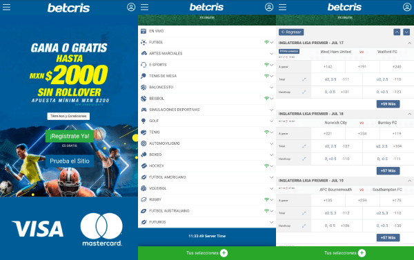 Betcris App - Apuestas deportivas para Android e iOS - Descargar App