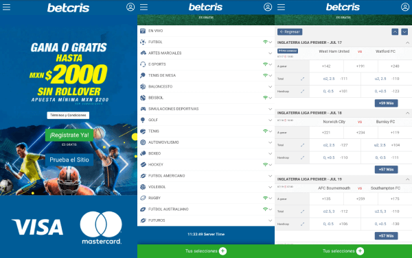 Betcris Apuestas Deportivas México – Reseña de Bonos y Mercados