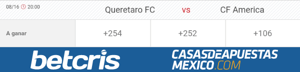 Momios de apuestas - Querétaro vs. América - Liga MX - 16/08/20