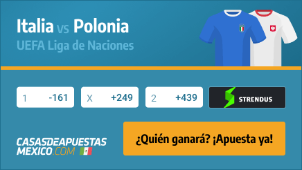 Apuestas Italia vs. Polonia - UEFa Liga de Naciones 15/11/20