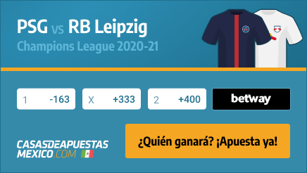 Apuestas PSG vs. RB Leipzig - Champions League 24/11/20