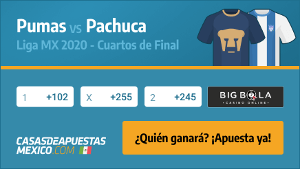 Apuestas Pumas vs. Pachuca Liga MX 29/11/20