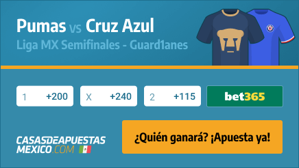 Apuestas Pronósticos Pumas vs. Cruz Azul - Liga MX Semifinales 06/12/20
