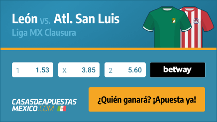 Apuestas Pronósticos León vs. Atlético San Luis - Liga MX Clausura 01/02/21