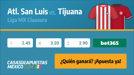 Apuestas Pronósticos Atl. San Luis vs. Tijuana - Liga MX 04/02/21