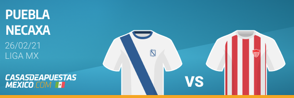 Pronósticos Puebla vs. Necaxa - Liga MX 26/02/21