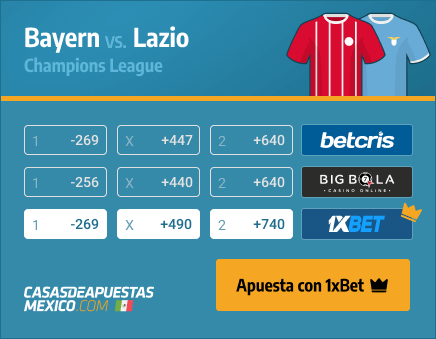 Apuestas Pronósticos Bayern vs. Lazio - Champions League 17/03/21