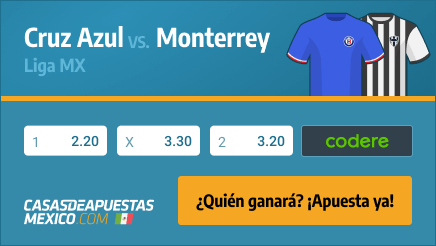 Apuestas Pronósticos Cruz Azul vs. Monterrey - Liga MX 13/03/21