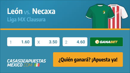 Apuestas Pronósticos León vs. Necaxa - Liga MX 15/03/21