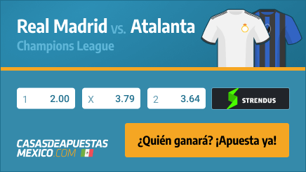 Apuestas Pronósticos Real Madrid vs. Atalanta - Champions League 16/03/21