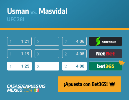 Apuestas Pronósticos Usman vs. Masvidal - UFC 261 24/04/21