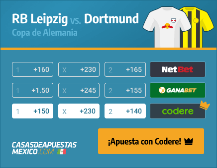 Apuestas Pronósticos RB Leipzig vs. Dortmund - Copa de Alemania 13/05/21