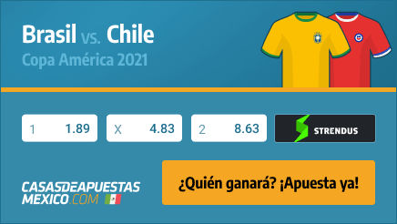 Apuestas Pronósticos Brasil vs. Chile - Copa América 2021 02/07/21