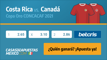 Apuestas Pronósticos Costa Rica vs. Canadá - Copa Oro CONCACAF 25/07/21