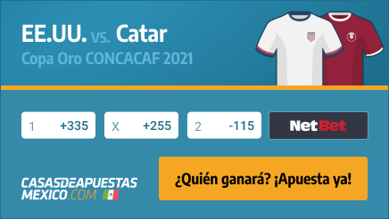 Pronósticos USA vs. Catar - copa de Oro 2021 - Concacaft 2021 - 29/07/21