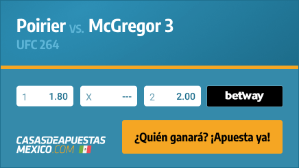 Apuestas Pronósticos Poirier vs. McGregor 3 - UFC 264 10/07/21