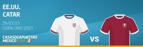 Pronósticos USA vs. Catar - copa de Oro 2021 - Concacaft 2021 - 29/07/21