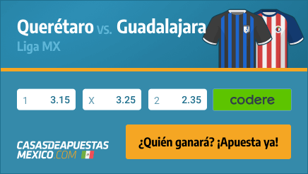 Apuestas Pronósticos Querétaro vs. Guadalajara - Liga MX 29/09/21