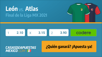 Apuestas Pronósticos León vs. Atlas - 09/12/21 Final de la Liga MX - casasdeapuestas-mexico.com