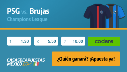 Apuestas Pronósticos PSG vs. Brujas - Champions League 07/12/21