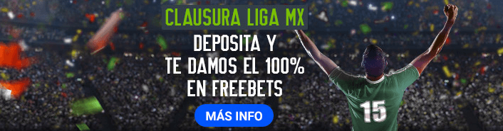 Bono Codere 100% Freebets - Clausura Liga MX