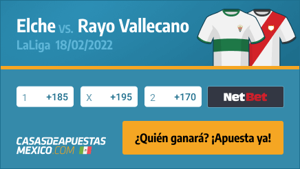 Apuestas Pronósticos Elche vs. Rayo Vallecano - LaLiga en casasdeapuestas-mexico.com