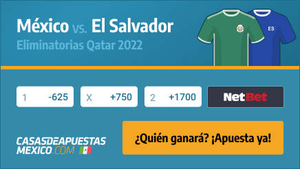 Apuestas Pronósticos México vs. El Salvador - Eliminatorias Mundial 2022 30/03/22